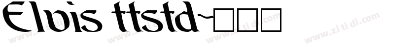 Elvis ttstd字体转换